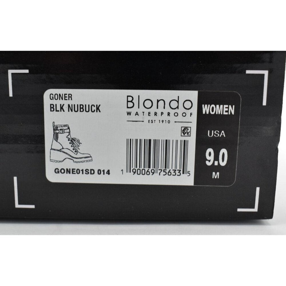 Blondo Womens Size 9 Goner Black Suede Waterproof Fashion Boots Shoes - Picture 13 of 13